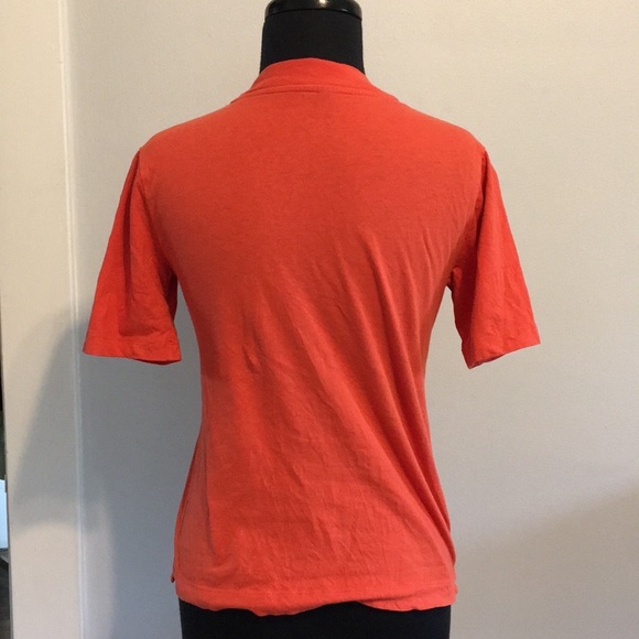 Everlane The Mockneck Tee in Orange, XXS - Picture 3 of 9